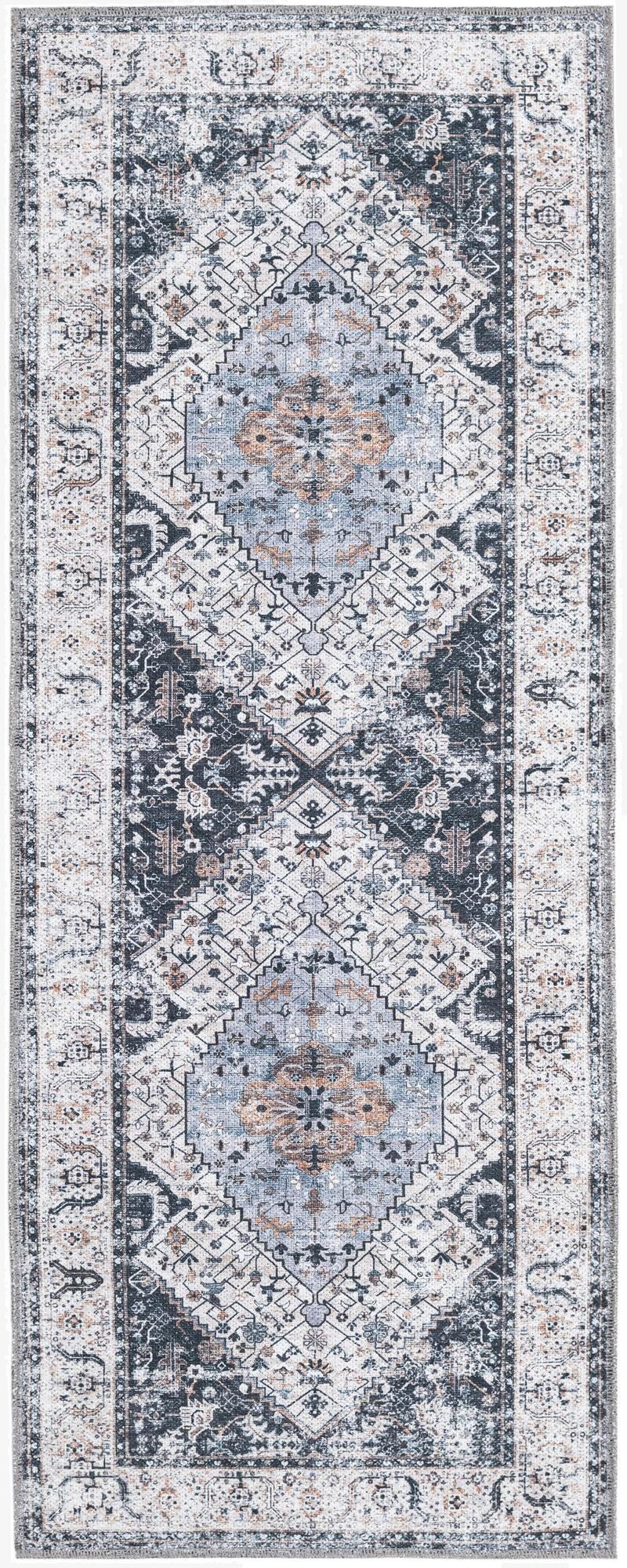 Primary image  2' x 5'  Washable Yara Runner Rug