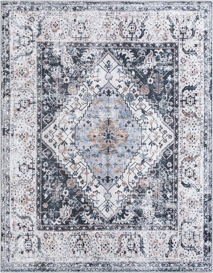 Detail image of 7' 10 x 7' 10 Washable Yara Square Rug