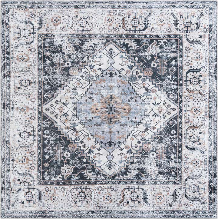 7' 10 x 7' 10 Washable Yara Square Rug