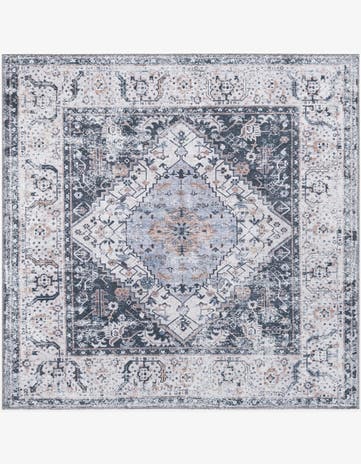 5' x 5' Washable Yara Square Rug