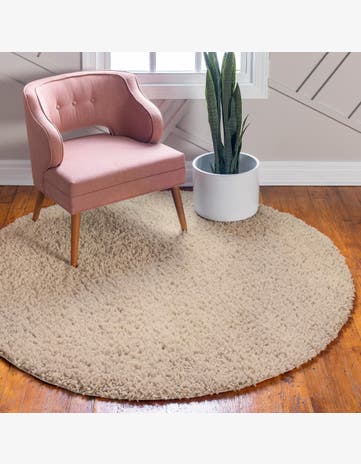 10' x 10' Zermatt Shag Round Rug