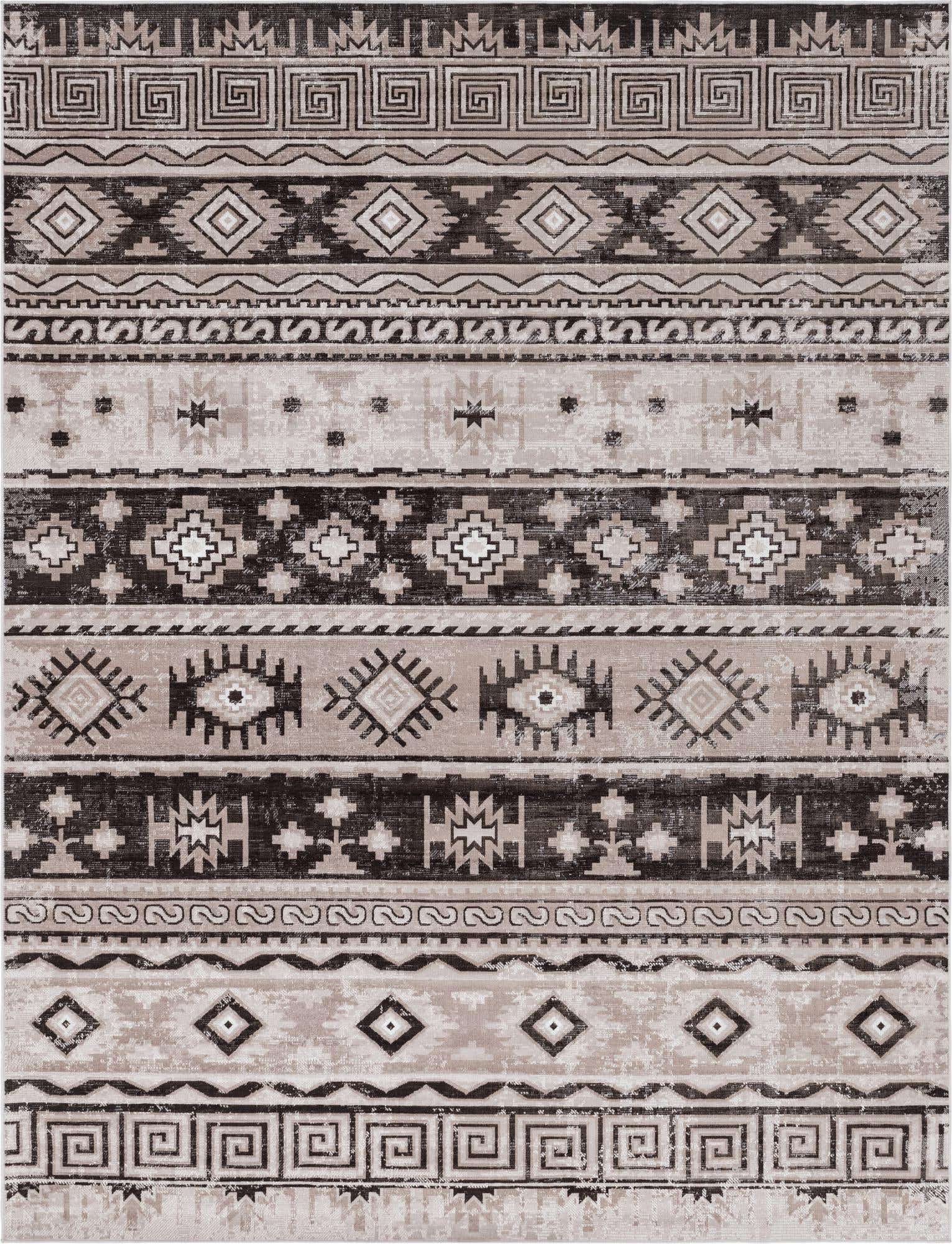 9' x 12' Lloyd · Border rug, beige