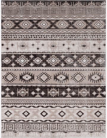 9' x 12' Lloyd · Border rug, beige