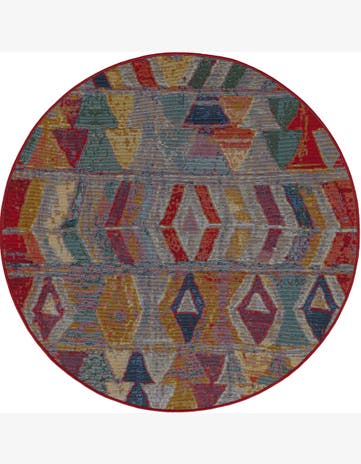 4' x 4' Lomax · Abstract Outdoor Rug