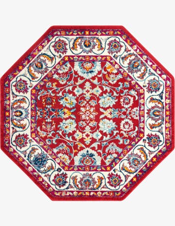 Magenta Aurelia Octagon Rug