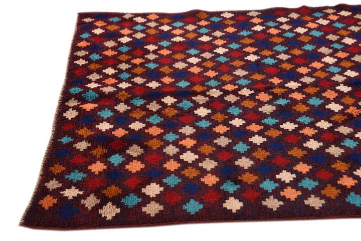 3' 8 x 6' 2 Hand Knotted Balouch Wool Rug