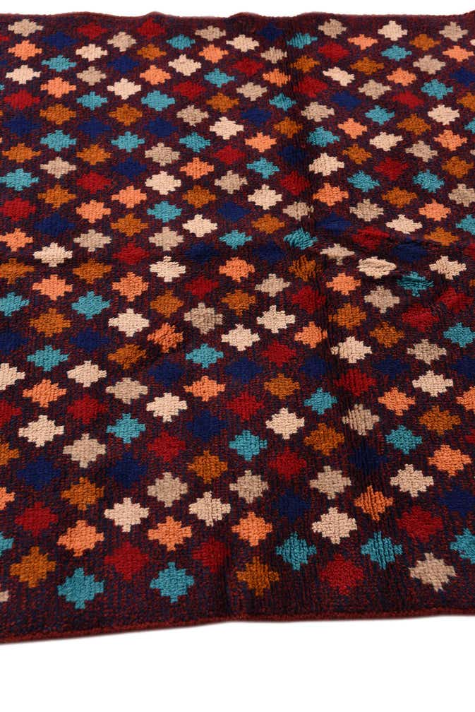 3' 8 x 6' 2 Hand Knotted Balouch Wool Rug