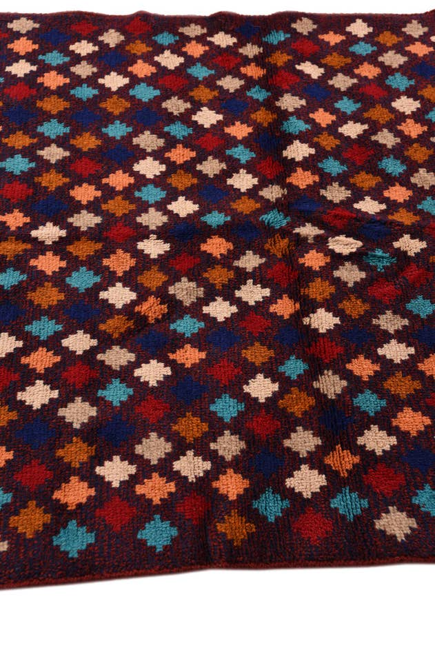 Detail image of 3' 8 x 6' 2 Hand Knotted Balouch Wool Rug