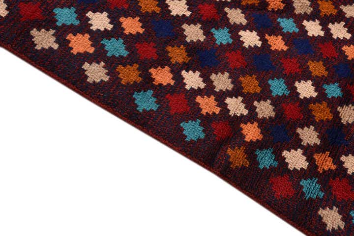 3' 8 x 6' 2 Hand Knotted Balouch Wool Rug