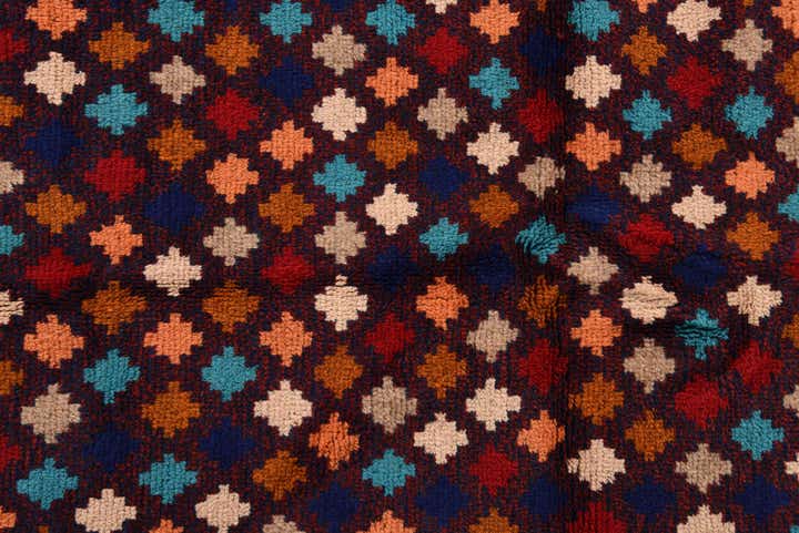 3' 8 x 6' 2 Hand Knotted Balouch Wool Rug