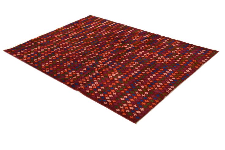 Detail image of 4' 2 x 5' 10 Hand Knotted Balouch Wool Rug