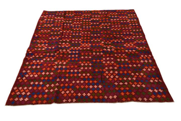 4' 2 x 5' 10 Hand Knotted Balouch Wool Rug