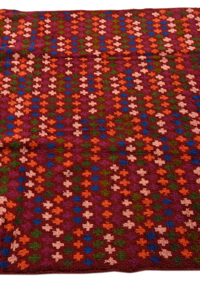 4' 2 x 5' 10 Hand Knotted Balouch Wool Rug