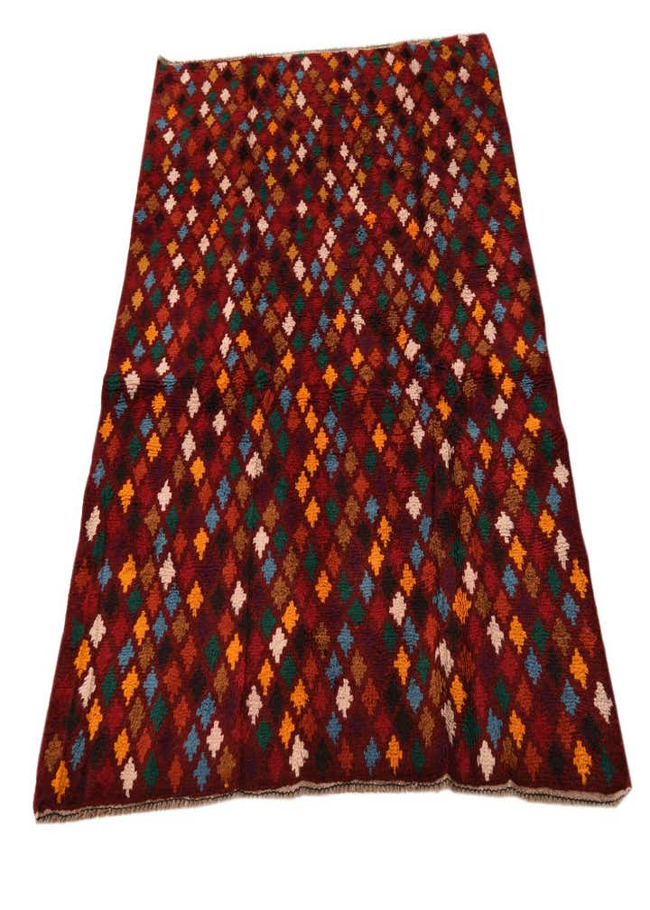 4' 1 x 5' 8 Hand Knotted Balouch Wool Rug
