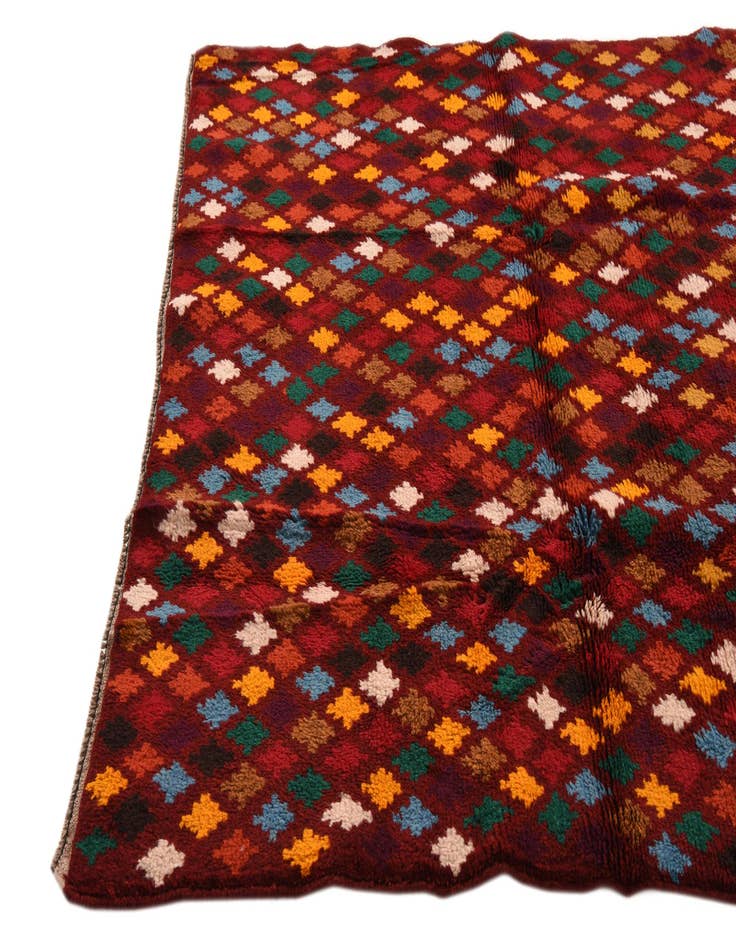 Detail image of 4' 1 x 5' 8 Hand Knotted Balouch Wool Rug