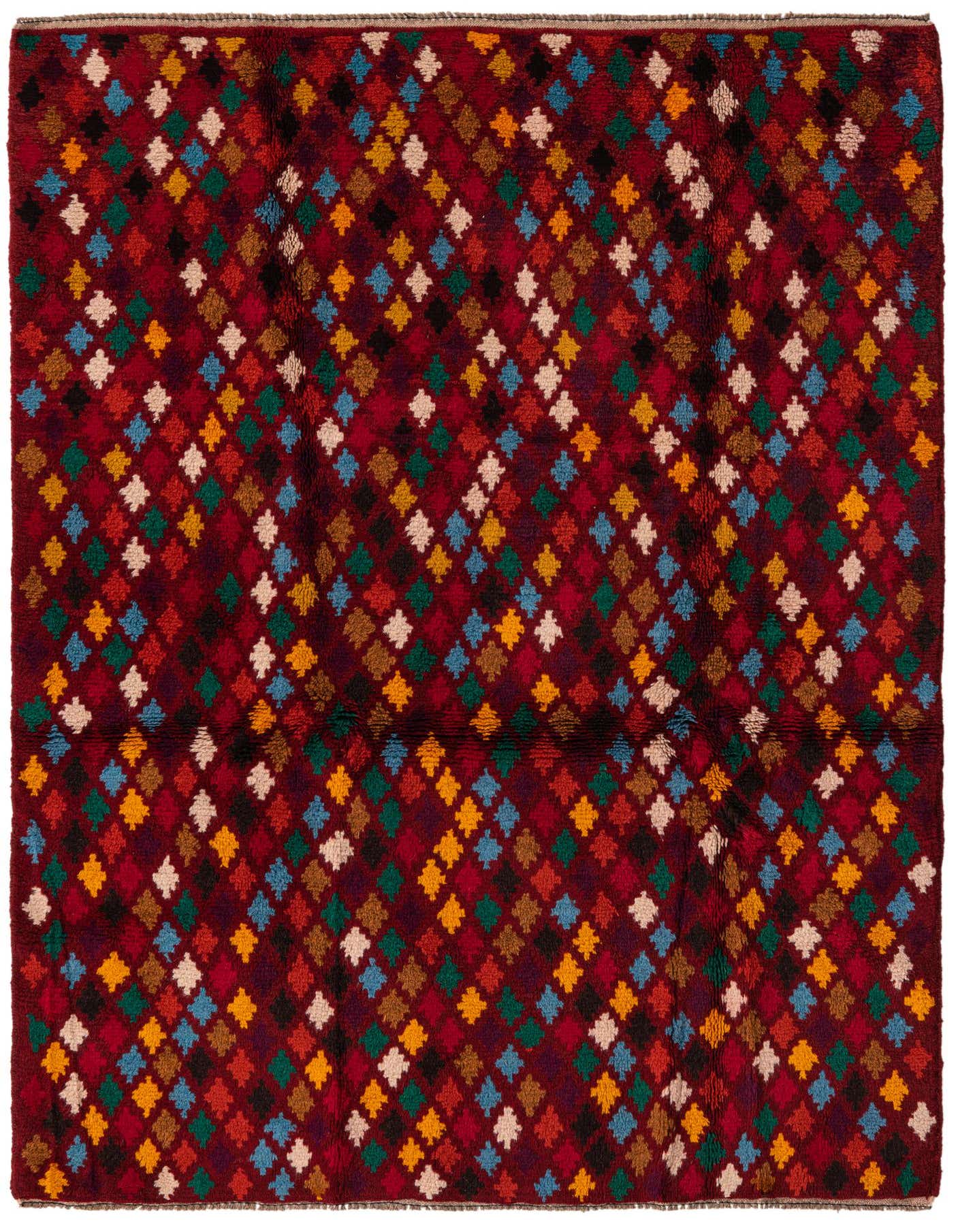 4' 1 x 5' 8 Hand Knotted Balouch Wool Rug