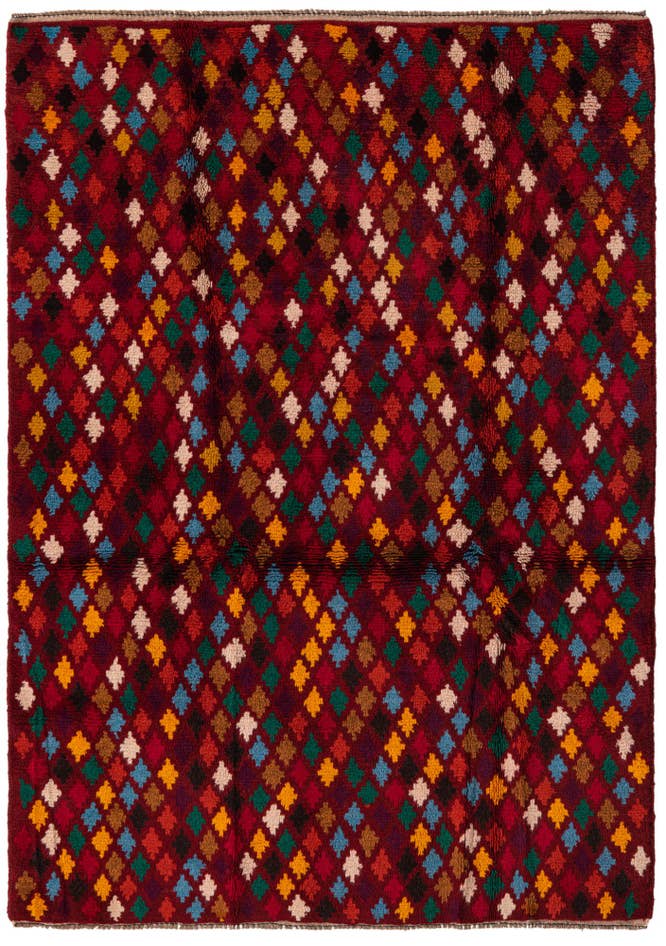 Detail image of 4' 1 x 5' 8 Hand Knotted Balouch Wool Rug