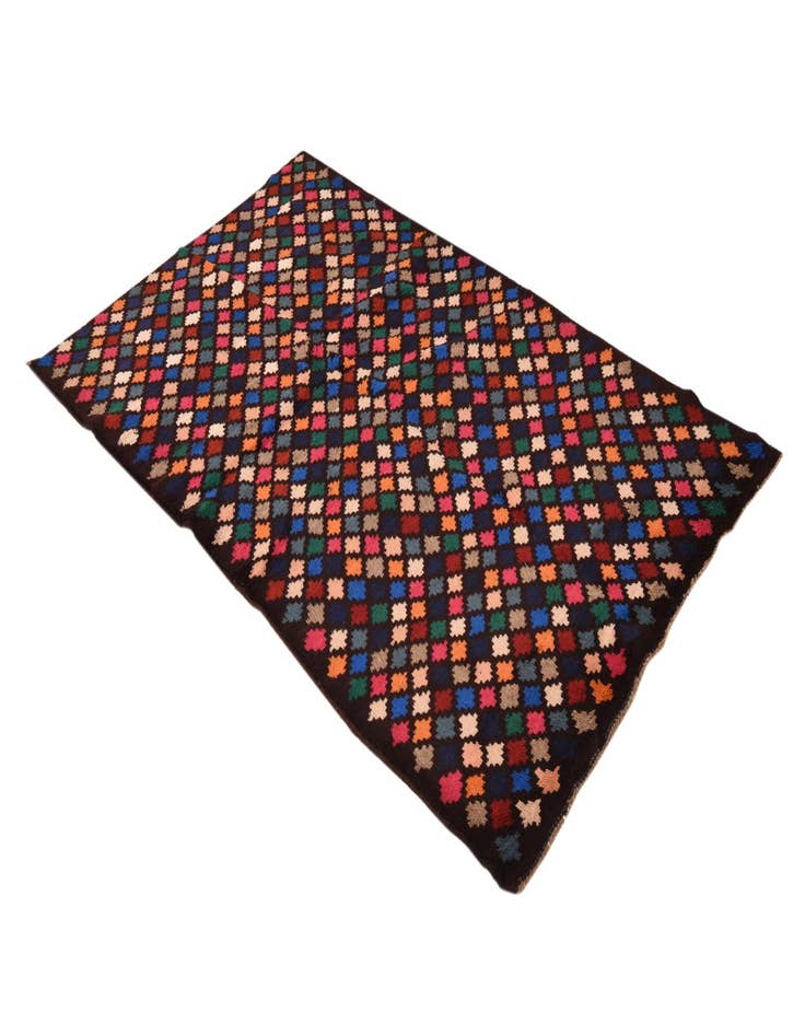 Detail image of 3' 9 x 6' Hand Knotted Balouch Wool Rug