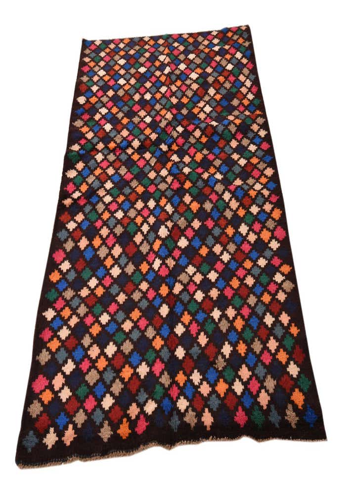 3' 9 x 6' Hand Knotted Balouch Wool Rug