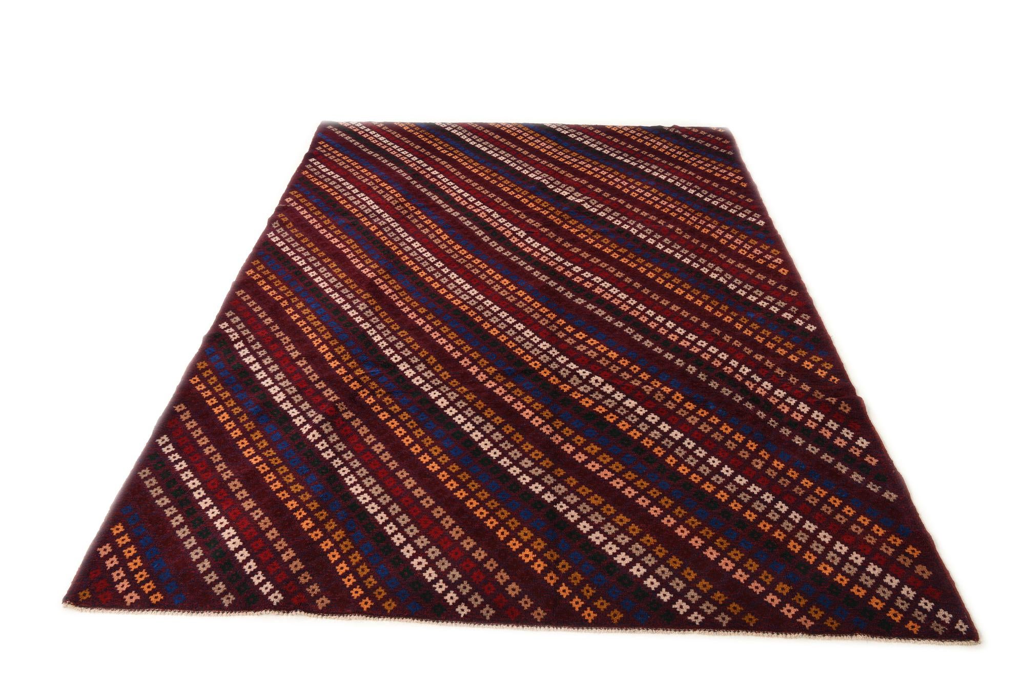 7' x 9' 9 Hand Knotted Balouch Wool Rug