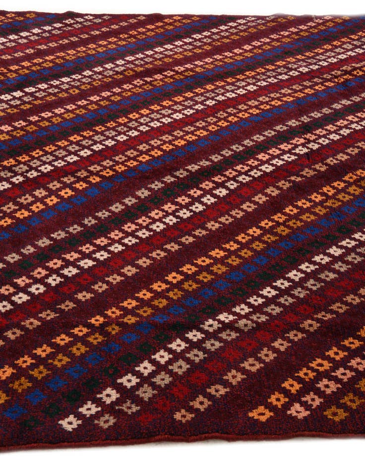 Detail image of 7' x 9' 9  Hand Knotted Balouch Wool Rug