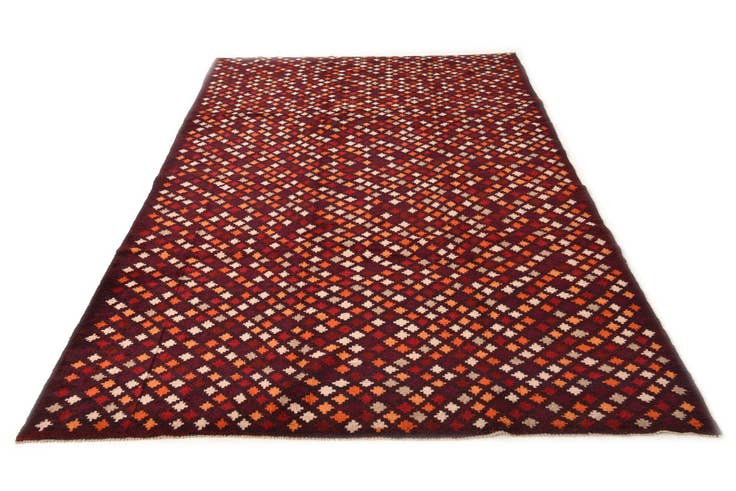 Detailansicht von 205cm x 310cm Handgeknüpft Balouch Wolle Teppich