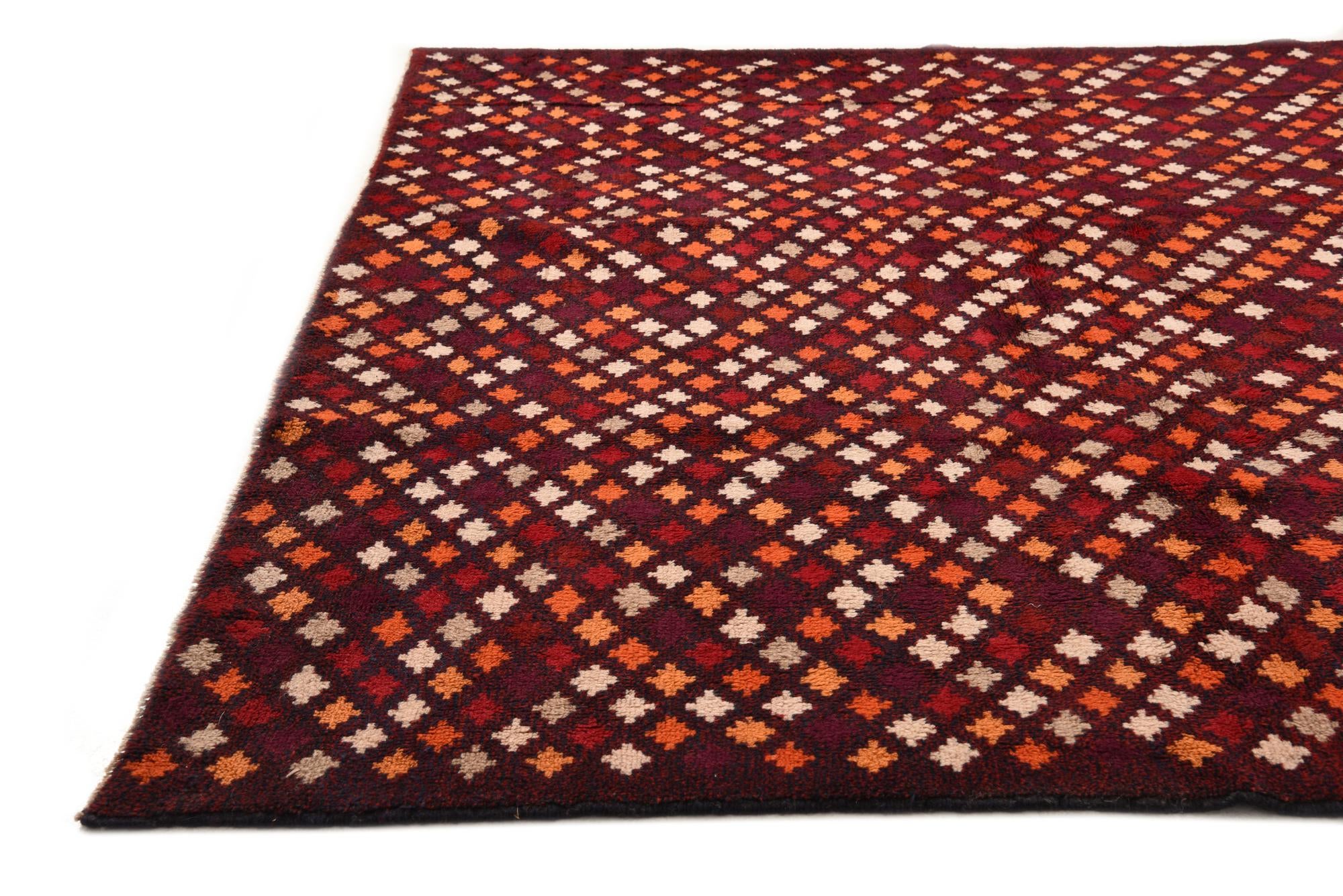 6' 8 x 10' 2 Hand Knotted Balouch Wool Rug
