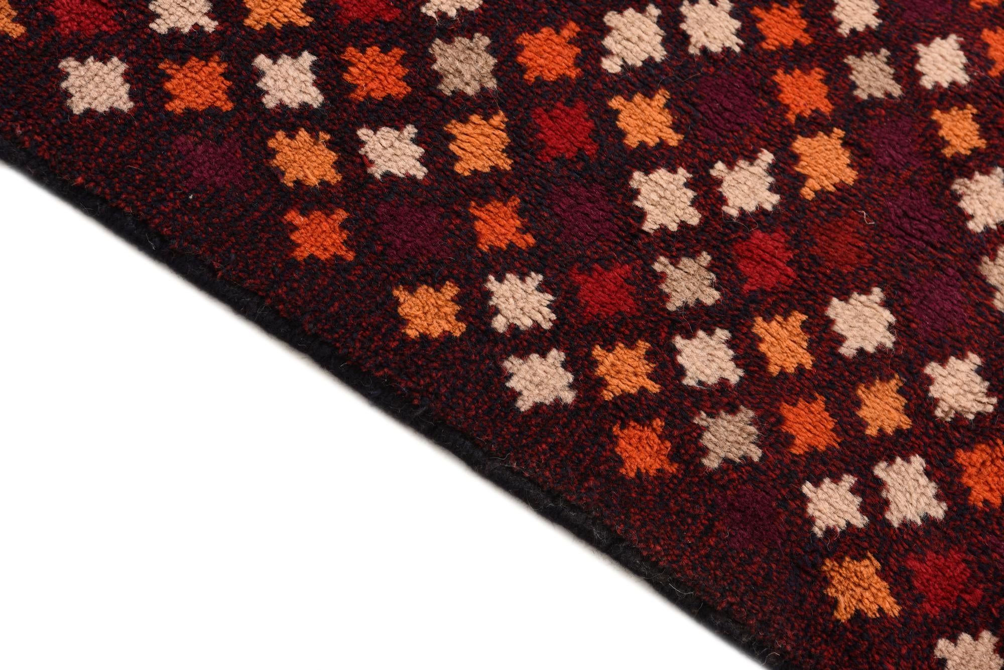6' 8 x 10' 2 Hand Knotted Balouch Wool Rug