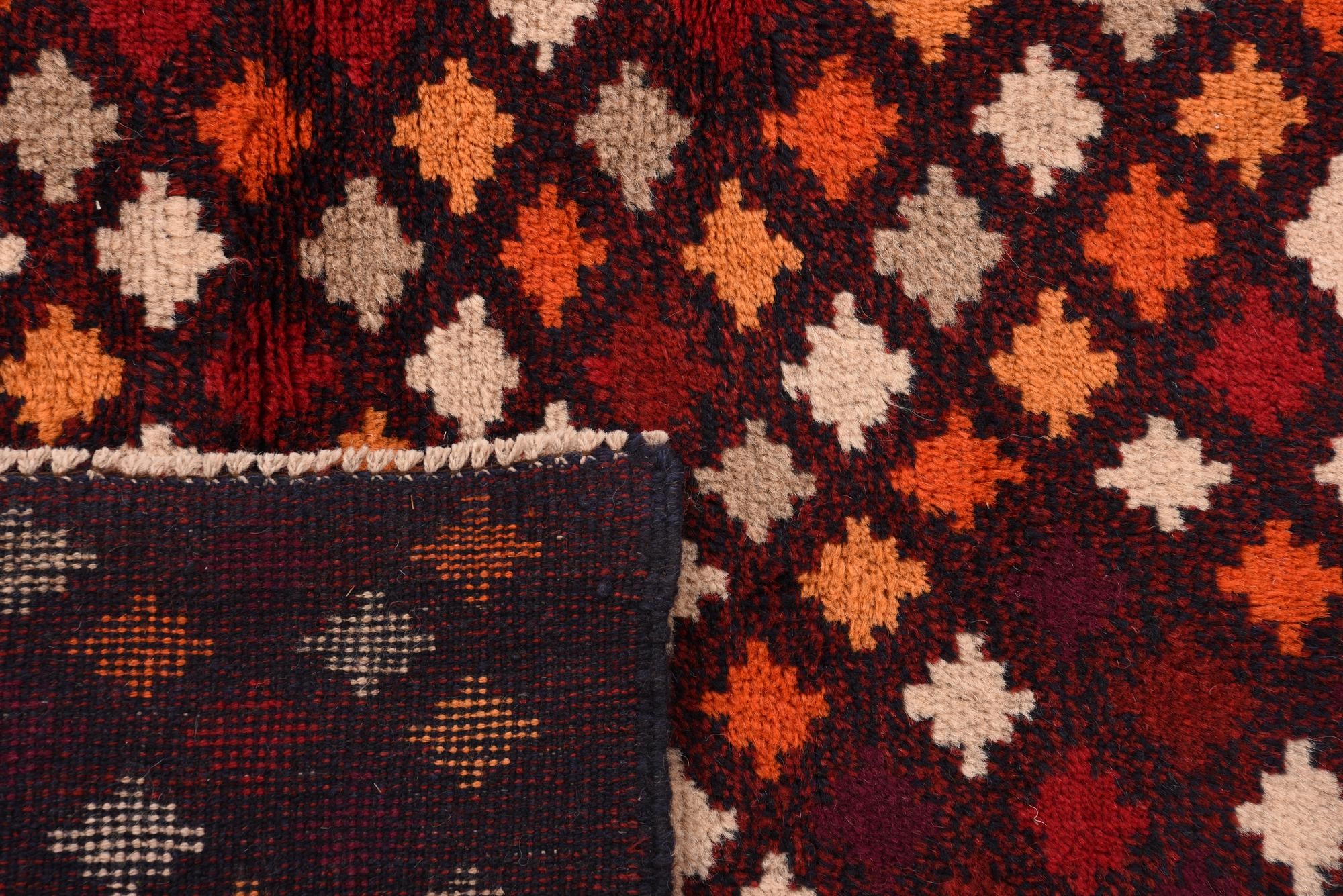 6' 8 x 10' 2 Hand Knotted Balouch Wool Rug