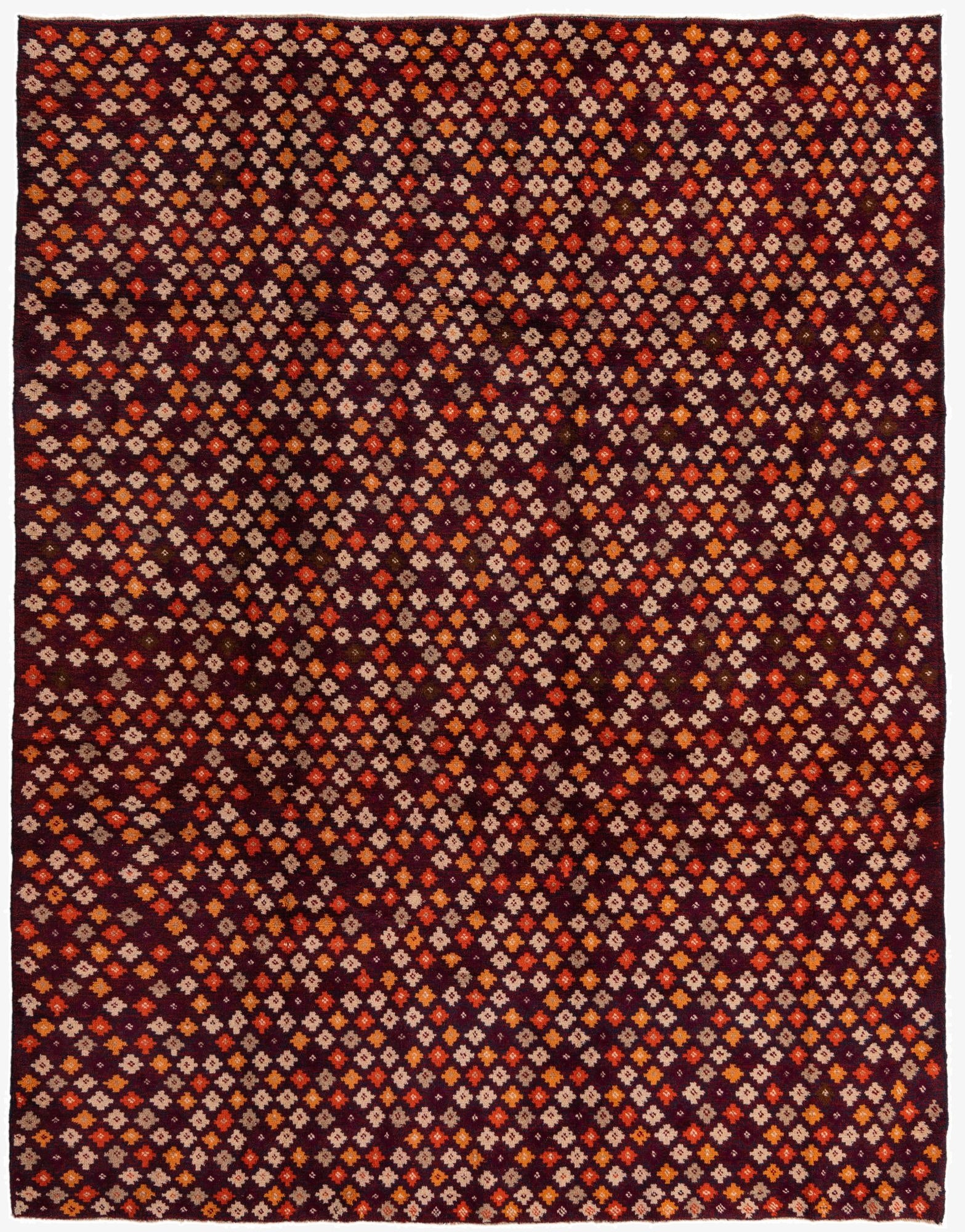 6' 10 x 9' 3  Hand Knotted Balouch Wool Rug