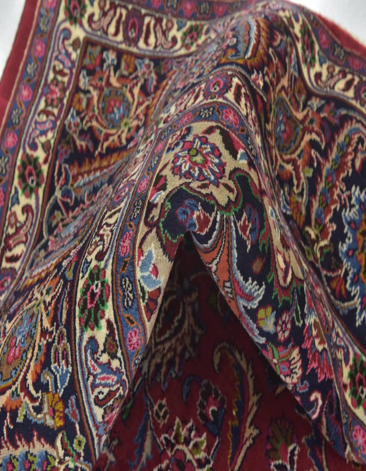 Detail image of 9' 10 x 12' 9  Hand Knotted Birjand Persian Wool Rug