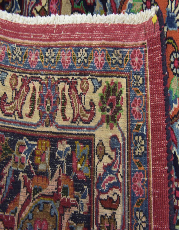 Detail image of 9' 10 x 12' 9  Hand Knotted Birjand Persian Wool Rug