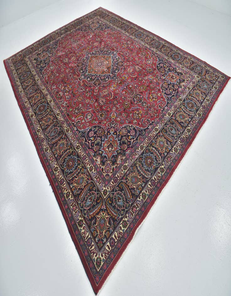 Detail image of 9' 10 x 12' 9  Hand Knotted Birjand Persian Wool Rug