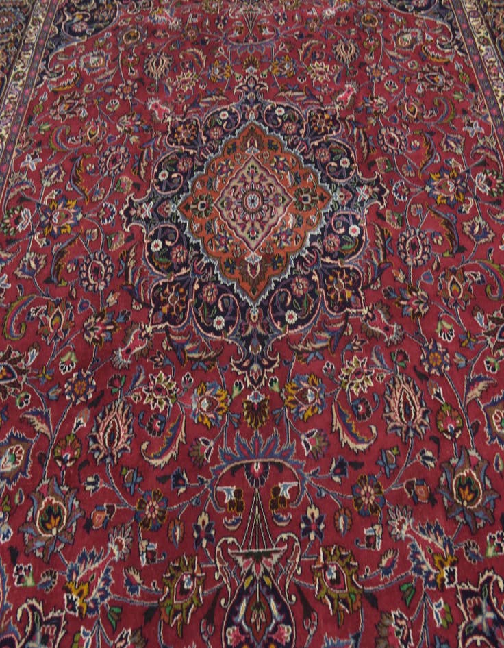 Detail image of 9' 10 x 12' 9  Hand Knotted Birjand Persian Wool Rug