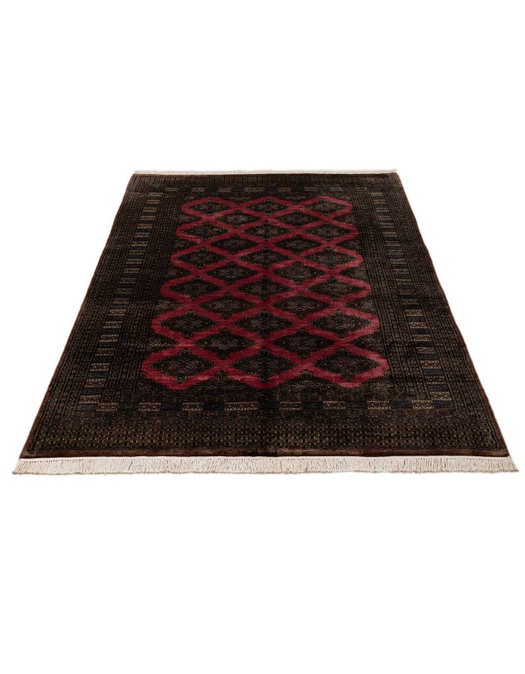 Detail image of 5' 4 x 8' 5  Hand Knotted Bokhara Oriental Wool Rug