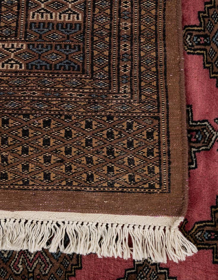 Detail image of 5' 4 x 8' 5  Hand Knotted Bokhara Oriental Wool Rug