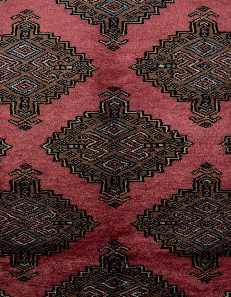 Detail image of 5' 4 x 8' 5  Hand Knotted Bokhara Oriental Wool Rug