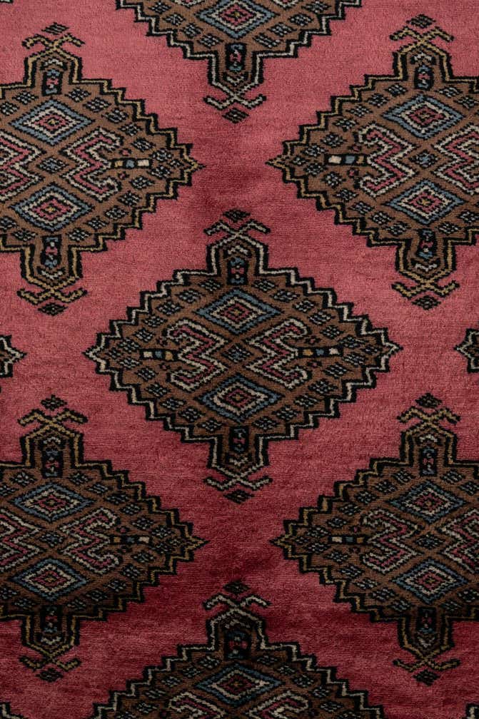 5' 4 x 8' 5 Hand Knotted Bokhara Oriental Wool Rug
