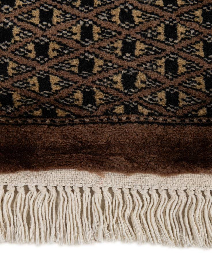 Detail image of 5' 4 x 8' 5  Hand Knotted Bokhara Oriental Wool Rug