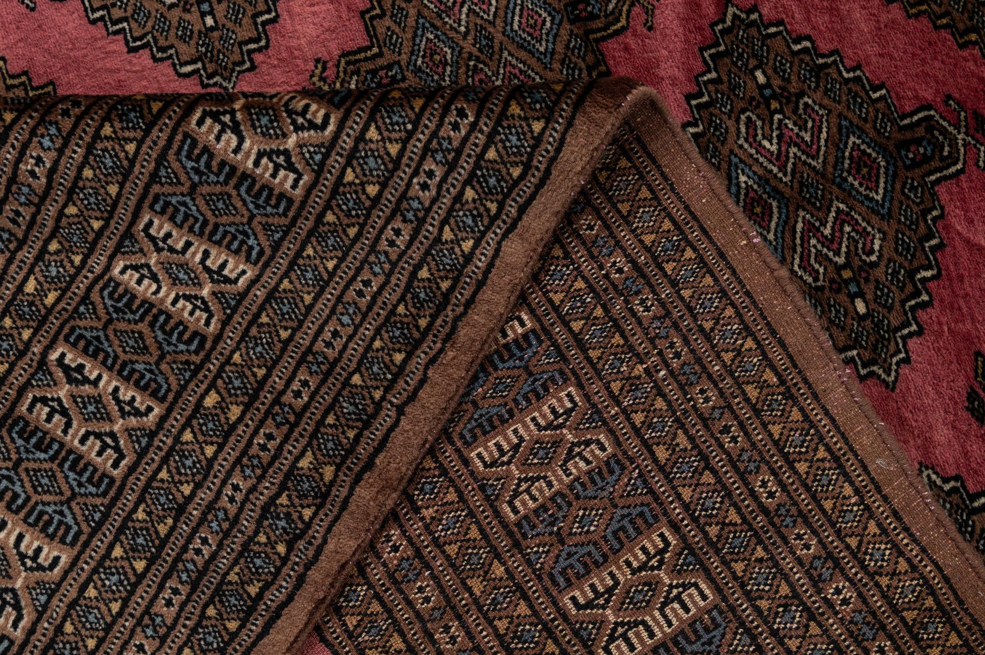 5' 4 x 8' 5 Hand Knotted Bokhara Oriental Wool Rug