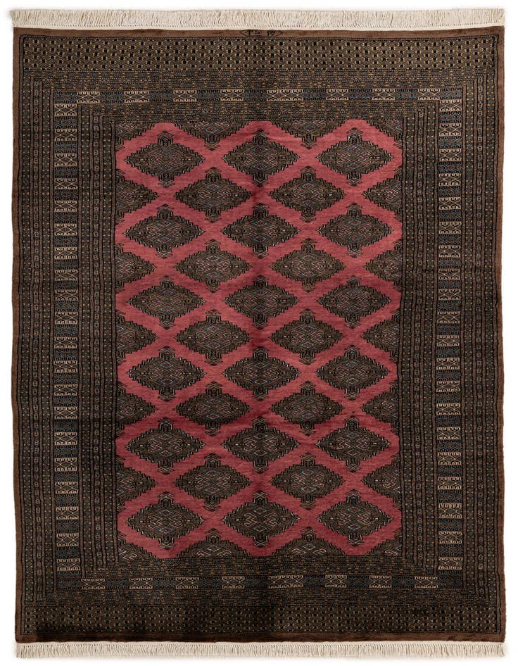 Detail image of 5' 4 x 8' 5 Hand Knotted Bokhara Oriental Wool Rug