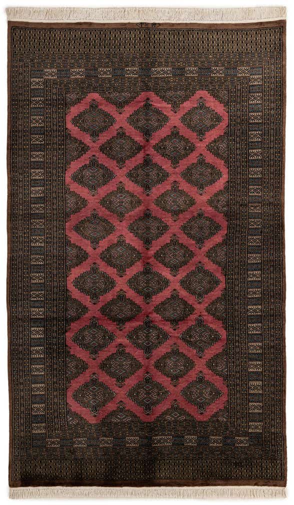 5' 4 x 8' 5 Hand Knotted Bokhara Oriental Wool Rug