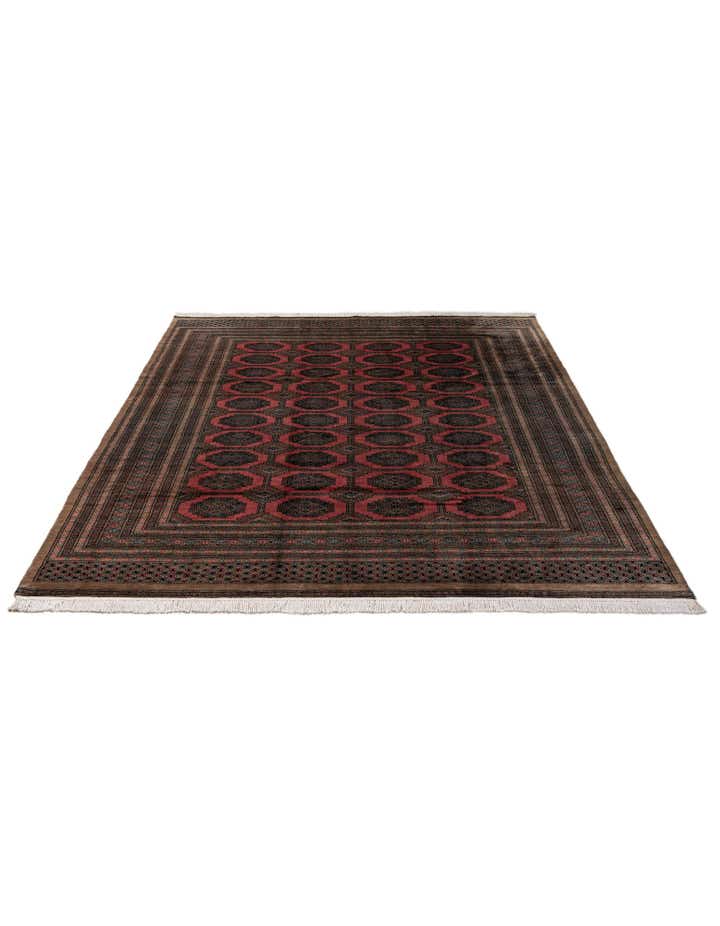 8' 5 x 9' 11 Hand Knotted Bokhara Oriental Wool Rug