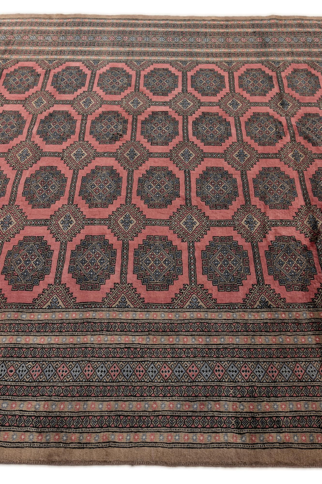 8' 5 x 9' 11 Hand Knotted Bokhara Oriental Wool Rug