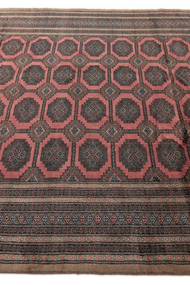 Detail image of 8' 5 x 9' 11 Hand Knotted Bokhara Oriental Wool Rug