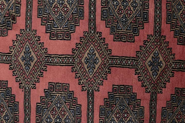 8' 5 x 9' 11 Hand Knotted Bokhara Oriental Wool Rug