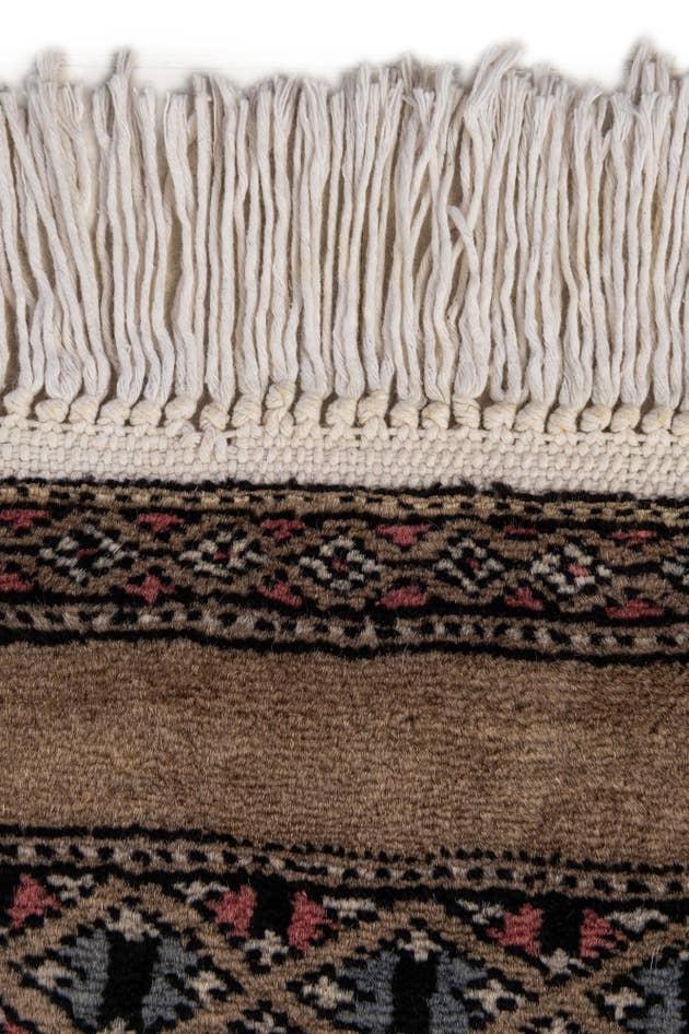 Detail image of 8' 5 x 9' 11 Hand Knotted Bokhara Oriental Wool Rug