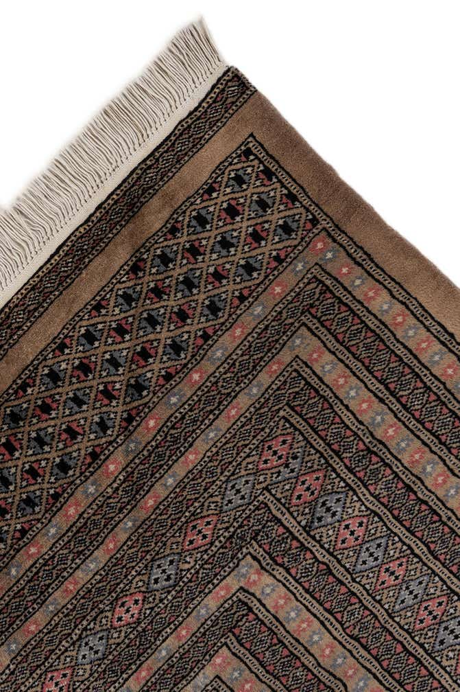 8' 5 x 9' 11 Hand Knotted Bokhara Oriental Wool Rug