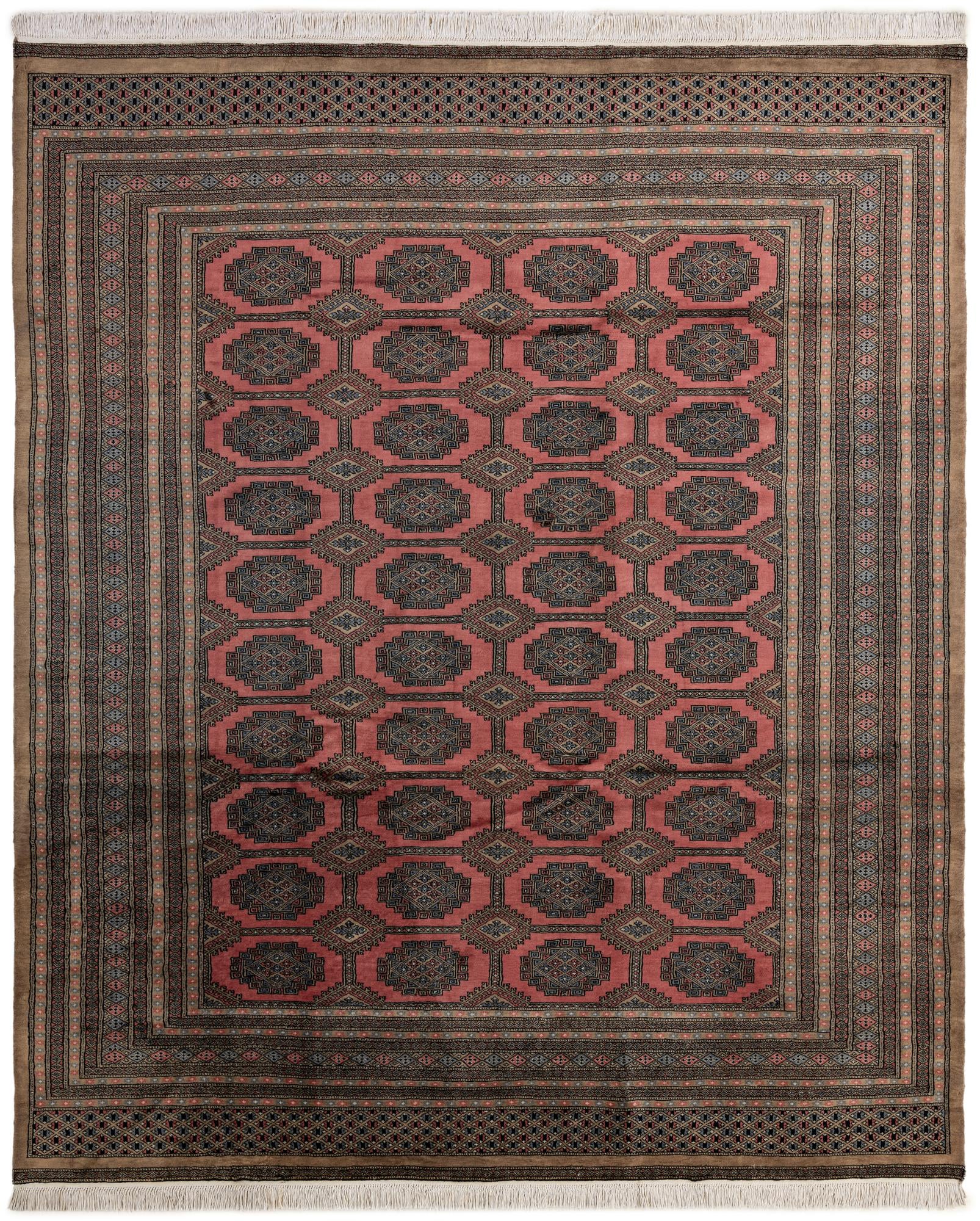 8' 5 x 9' 11 Hand Knotted Bokhara Oriental Wool Rug