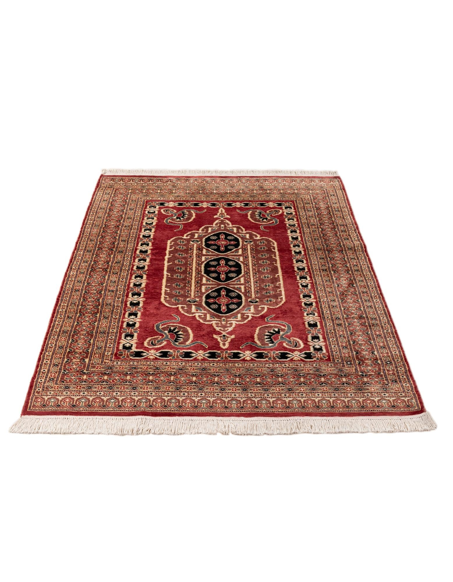 4' 2 x 6' 1 Hand Knotted Bokhara Oriental Rug